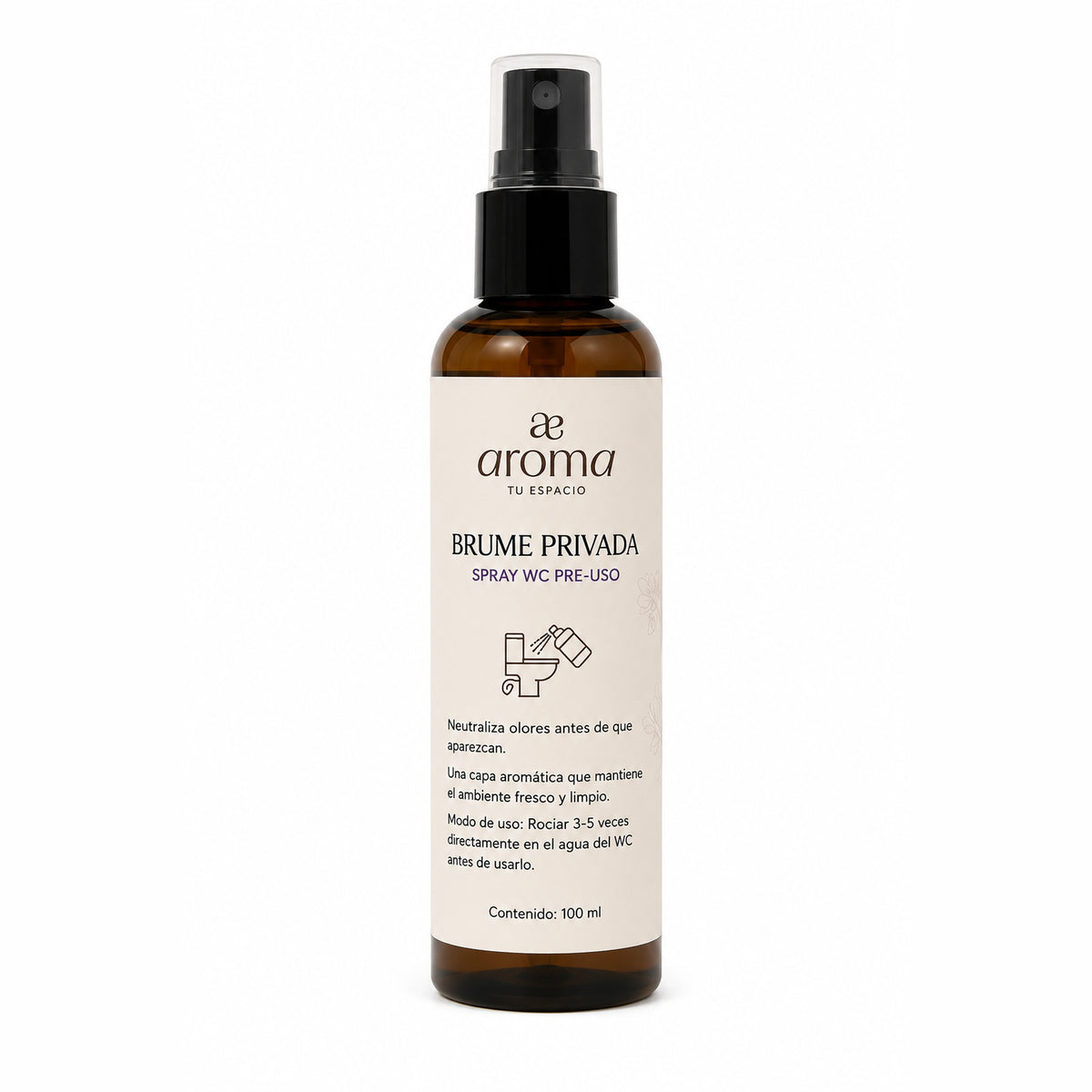 Brume Privada – Spray preuso para WC, encapsulador de olores, Lavanda 100 ml