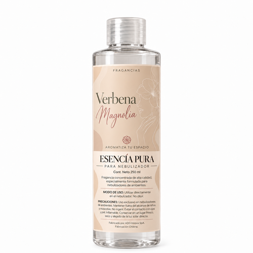 Esencia para nebulizador Verbena Magnolia, botella de 250 ml