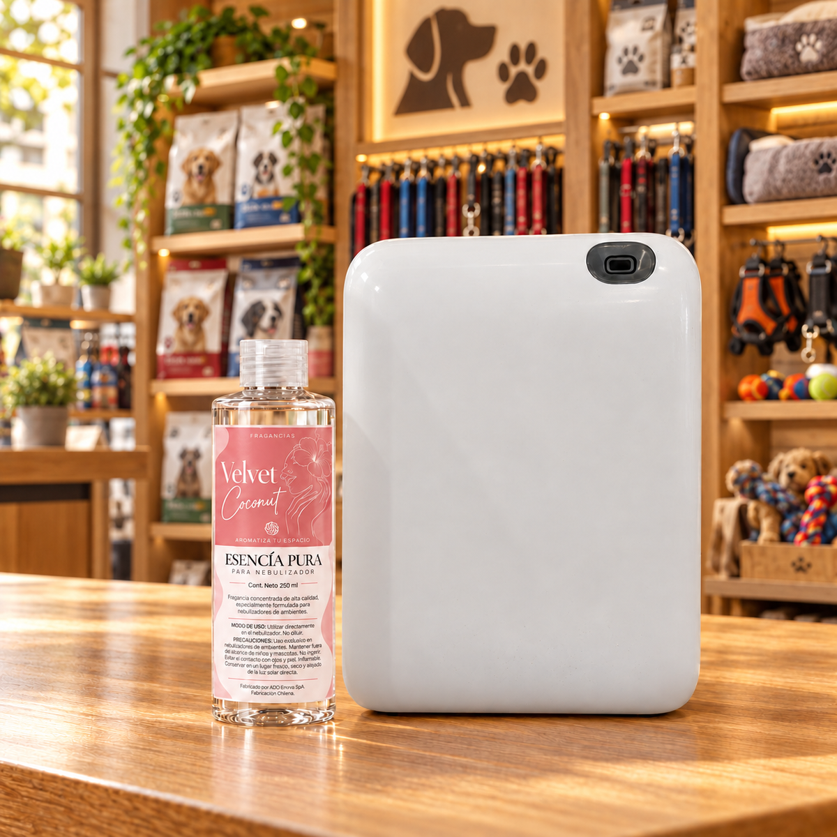 Nebulizador de aromas OV-2 Pro con esencia en local comercial
